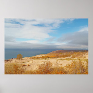 CANVAS GLOSS/ SLEEPING BAR DUNES/SJÖ, DUNES, HIMME POSTER