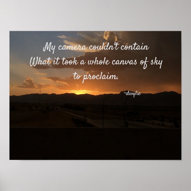 Canvas i Himmel Poster (Framsidan)