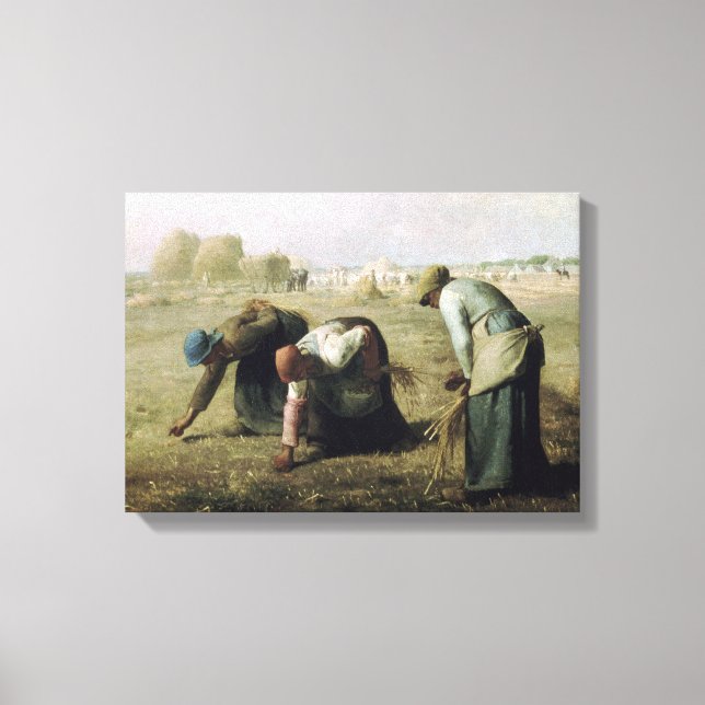 Canvas Jean-François Millet - Gleaners 18 (Framsida)