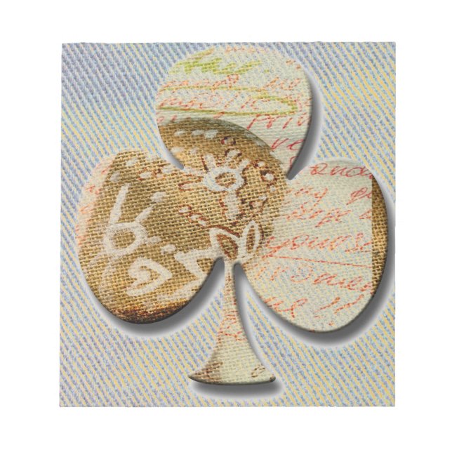 Canvas klöver anteckningsblock (Framsida)