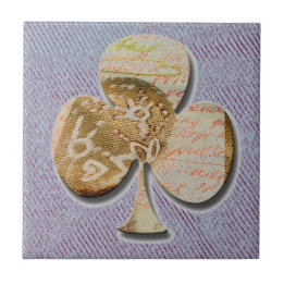 Canvas klöver kakelplatta