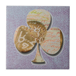 Canvas klöver kakelplatta