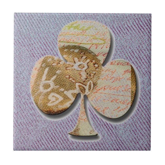 Canvas klöver kakelplatta (Framsidan)