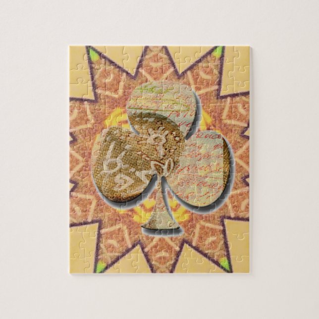 Canvas klöver pussel (Vertikal)