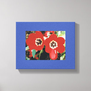 Canvas med röda tulpaner