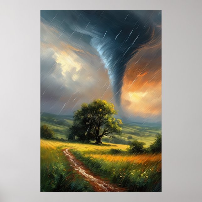 Canvas of Chaos, Majestic Tornado Poster (Framsidan)