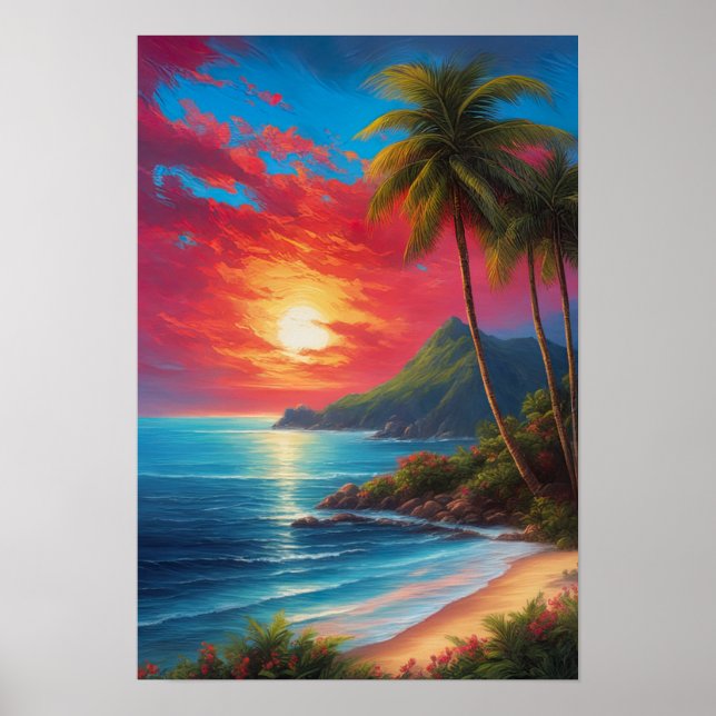 Canvas of Tropical Splendor Poster (Framsidan)