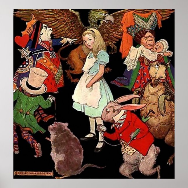 Canvas Poster Alice i Wonderland (Framsidan)