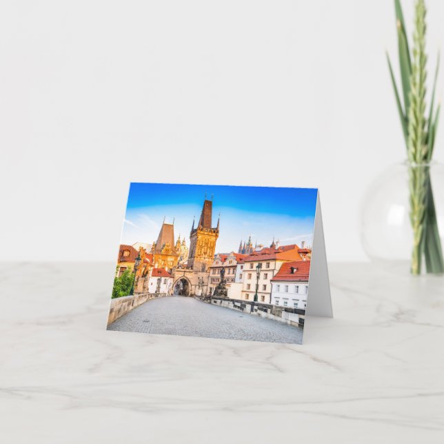 Canvas Prag Tack Kort (Framsida)