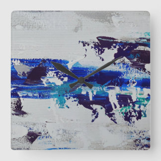 Canvas Print Brise | Art abstrait contemporain Fyrkantig Klocka