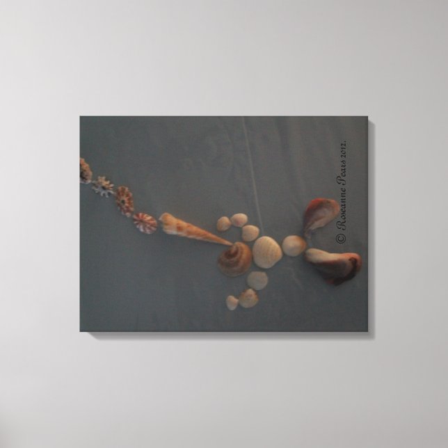Canvas-SeaShellManBlowingHorn© Roseanne Pears 2012 Canvastryck (Framsida)