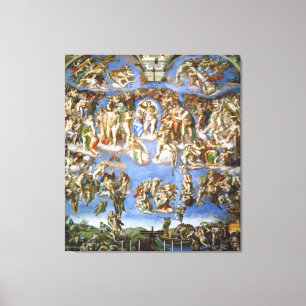 Canvas senaste dom i Fresco av Michelangelo