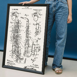 Canvas som | Saxofonpatent Poster
