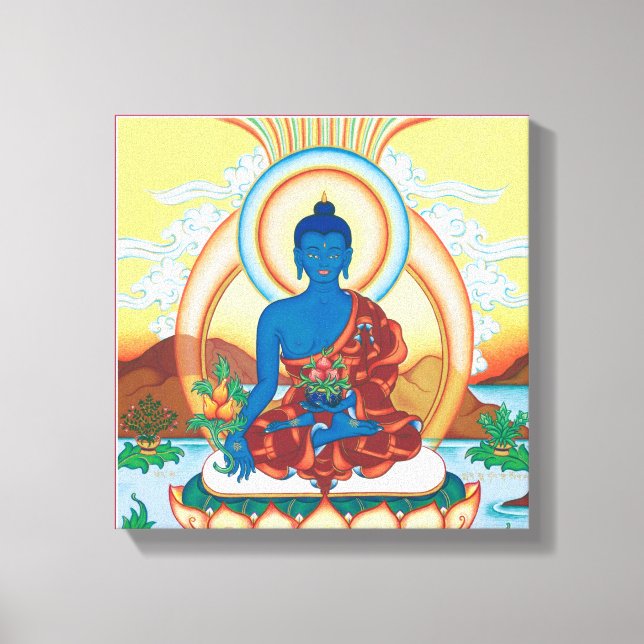 CANVAS SQUARE - Medicine Buddha - Hälsningsmästare (Framsida)