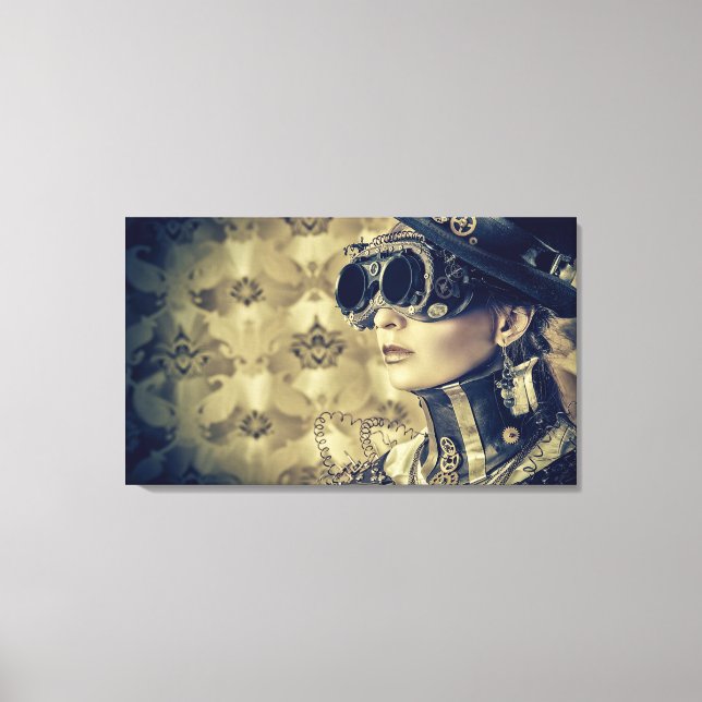 Canvas - Steampunk Art 'Titta' (Framsida)