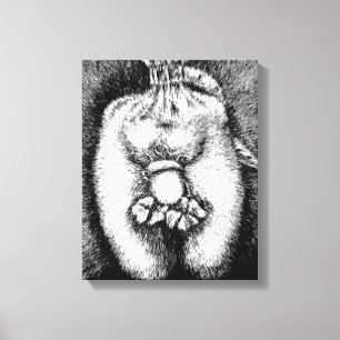 Canvas Teckning Art Acorn Lucky Klöver Body Bag
