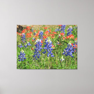 Canvas Texas Wildblommor Bluebonnet Paintpenslar