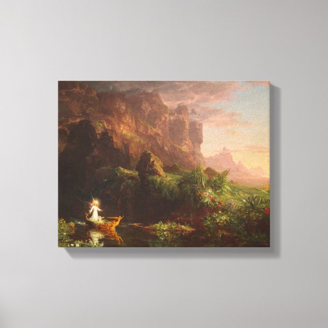 Canvas The Voyage of Life Childnature, Thomas Cole (Framsida)