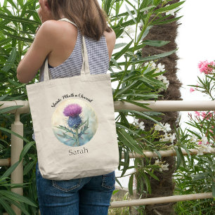 Canvas Thistle Tote bags, Scotland Tote Tygkasse