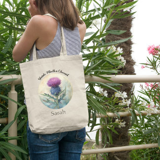 Canvas Thistle Tote bags, Scotland Tote Tygkasse