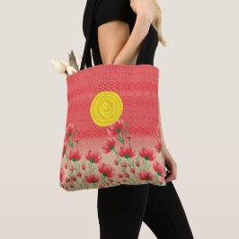 Canvas Tote Bag med Zipper | Manar's Leather Tote Tygkasse