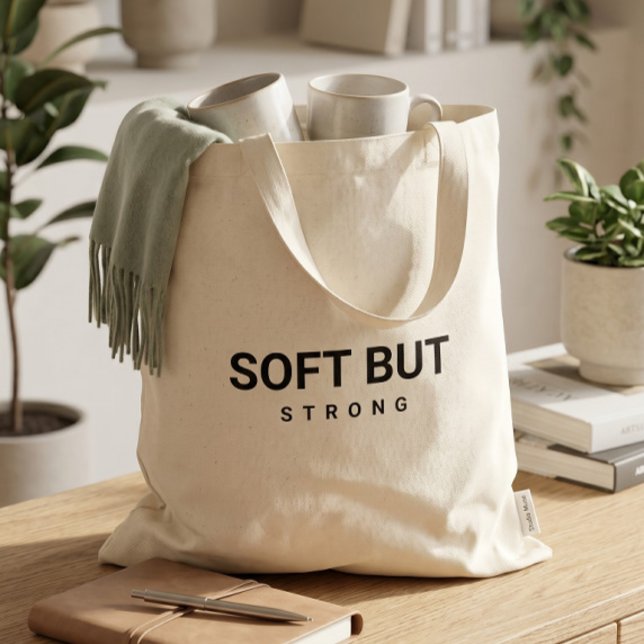 Canvas Totebag | Estetisk svart typografi Tygkasse (Skapare uppladdad)