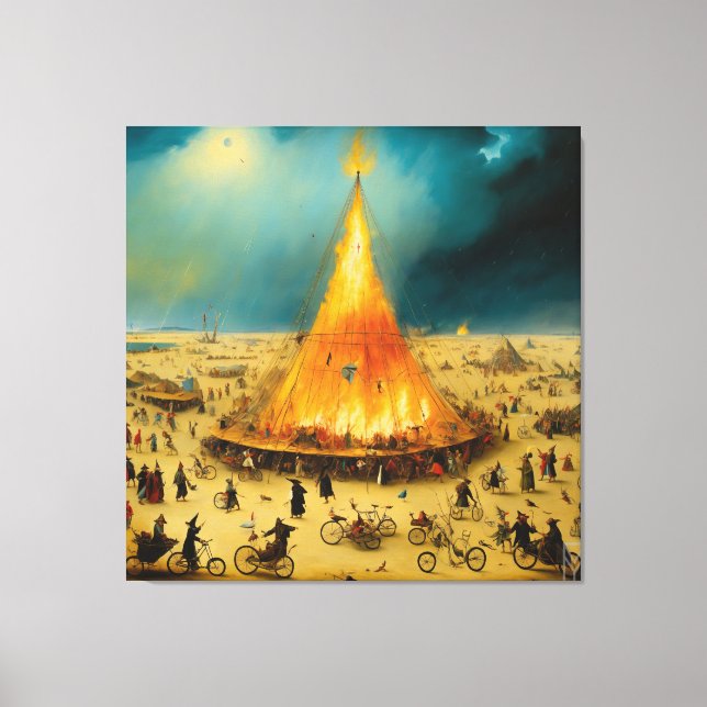 Canvas Visionary Storm at Burning Man (Framsida)