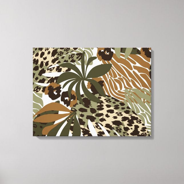Canvas Wall Art-Jungle Animal Print (Framsida)