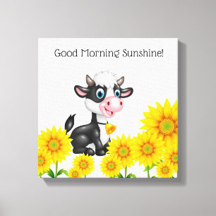 Canvas Wall Art-Land Cow