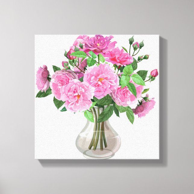 Canvas Wall Art-Rosa ros (Framsida)