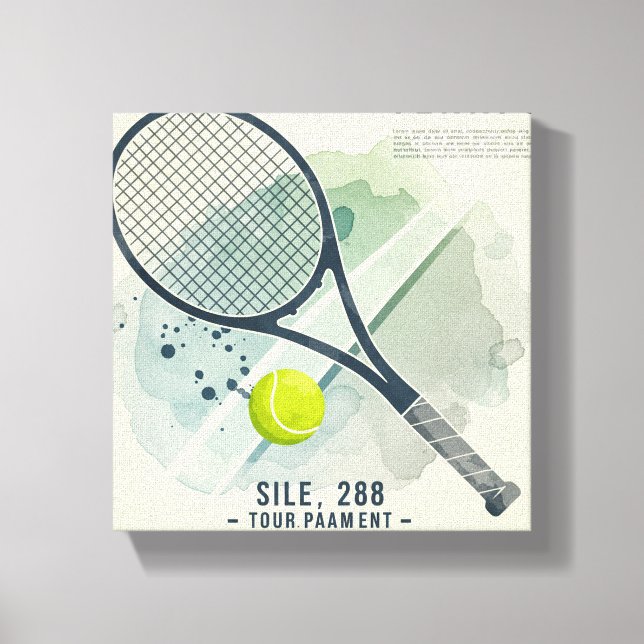 Canvas Wall Art - Tennis Champion | Fet och Snyggt (Framsida)