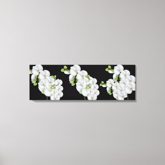 Canvas Wall Art-White Orchids (Framsida)