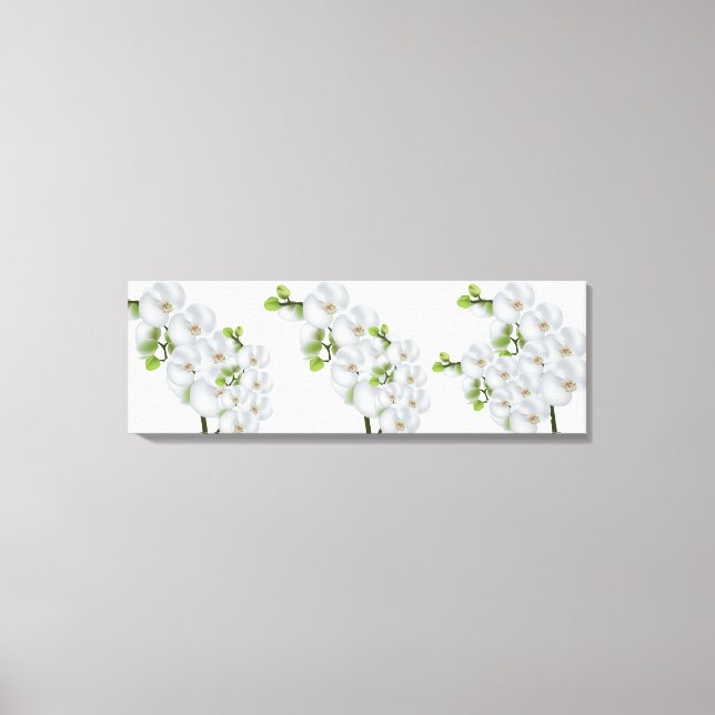 Canvas Wall Art-White Orchids (Framsida)