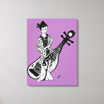Canvas wrap Geisha Girl