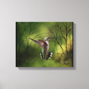 Canvas Wrap Hummingbird under Flight