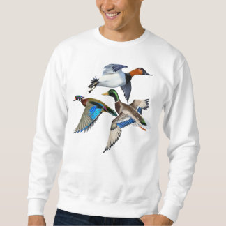 Canvasback, gräsand och brudand flyger lång ärmad tröja