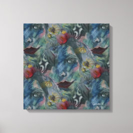 Canvastavla Sarah Rubellite