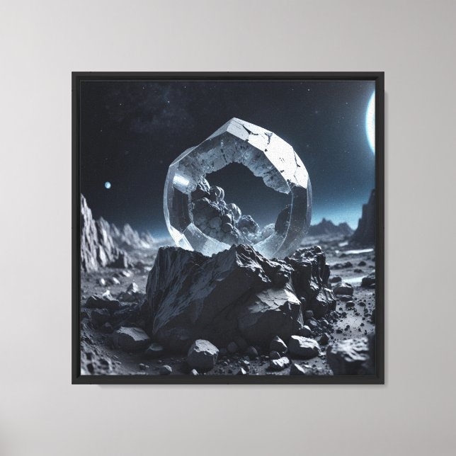 Canvastryck 16"x16" Moon Rocks-2 (Framsida)