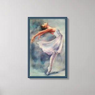 Canvastryck - Ballerina Watercolours
