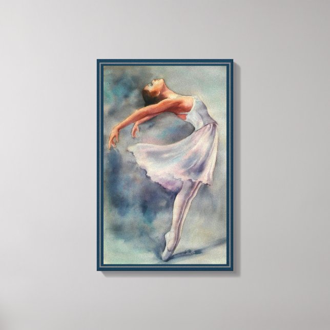 Canvastryck - Ballerina Watercolours (Framsida)