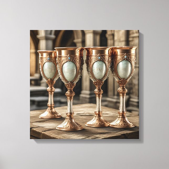 Canvastryck (Golden Goblets-14) (Framsida)