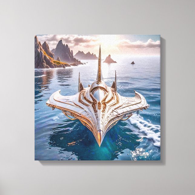 Canvastryck (ubåt UFO) (Framsida)