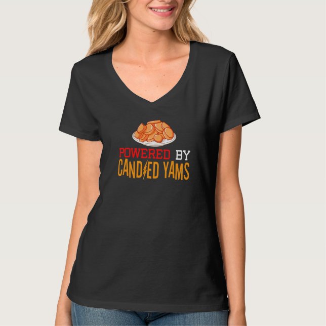 Canwas Yam Sweet Potato Recipe Canned Casserole P T Shirt (Framsida)
