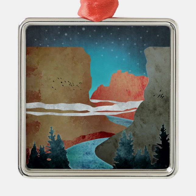 Canyon Birds Julgransprydnad Metall (Framsidan)
