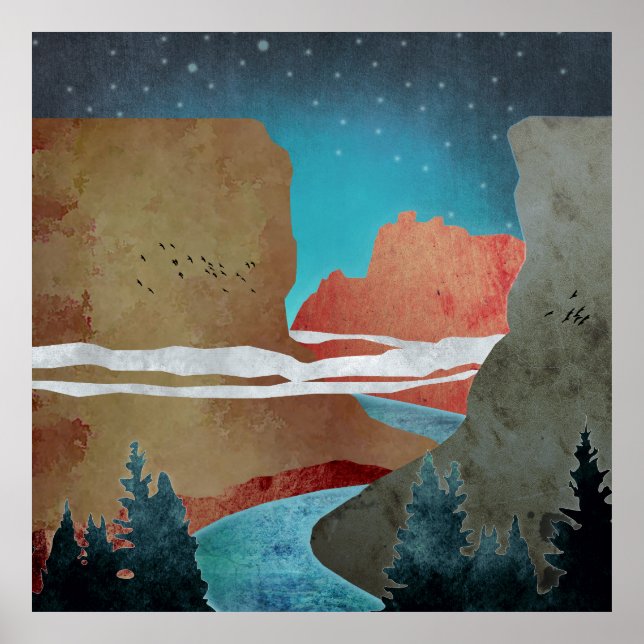 Canyon Birds Poster (Framsidan)