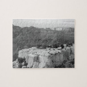 Canyon Black and White Photo Puzzle Pussel