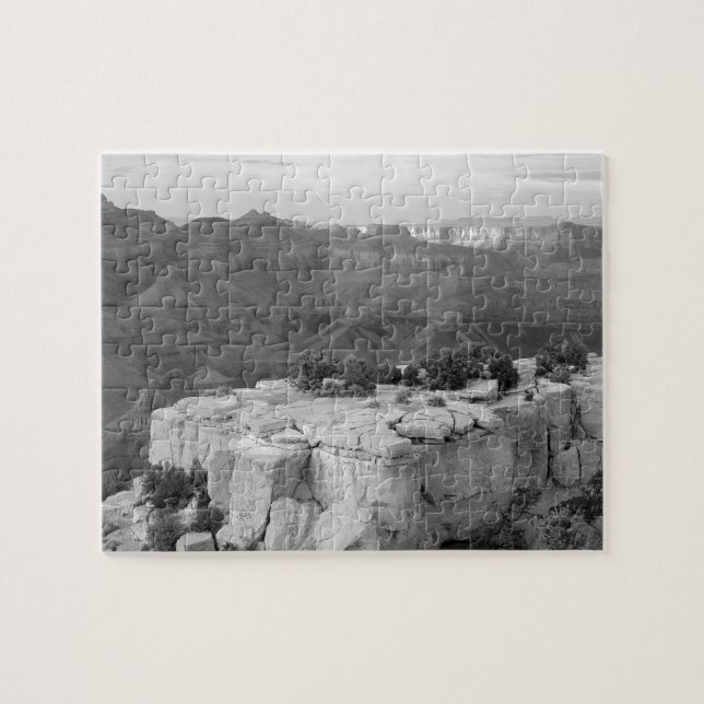 Canyon Black and White Photo Puzzle Pussel (Horisontell)