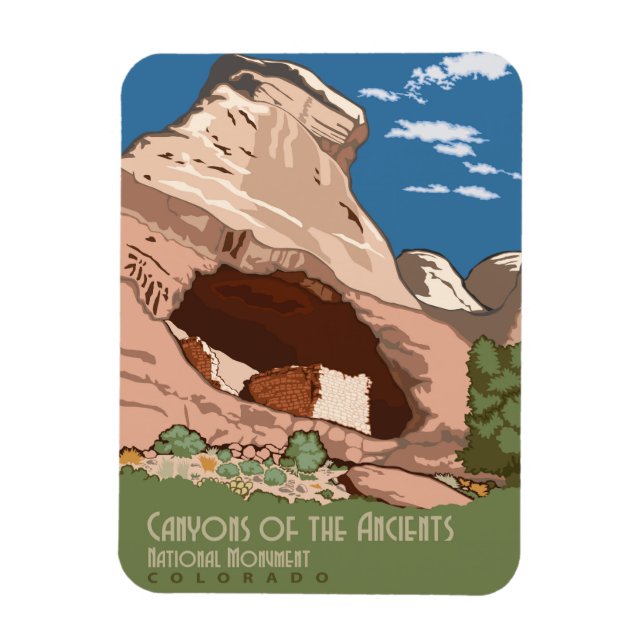 Canyon de Ancients Magnet (Vertikal)