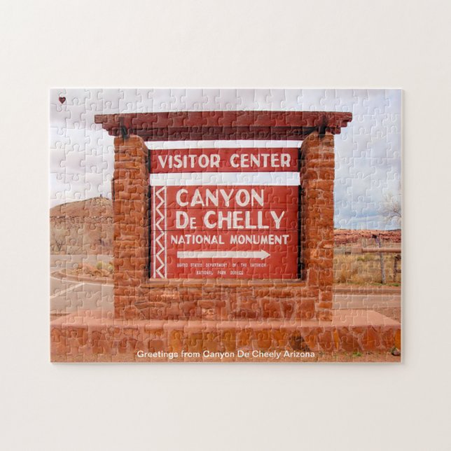 Canyon De Cheely Arizona Jigszle Puzzle Pussel (Horisontell)