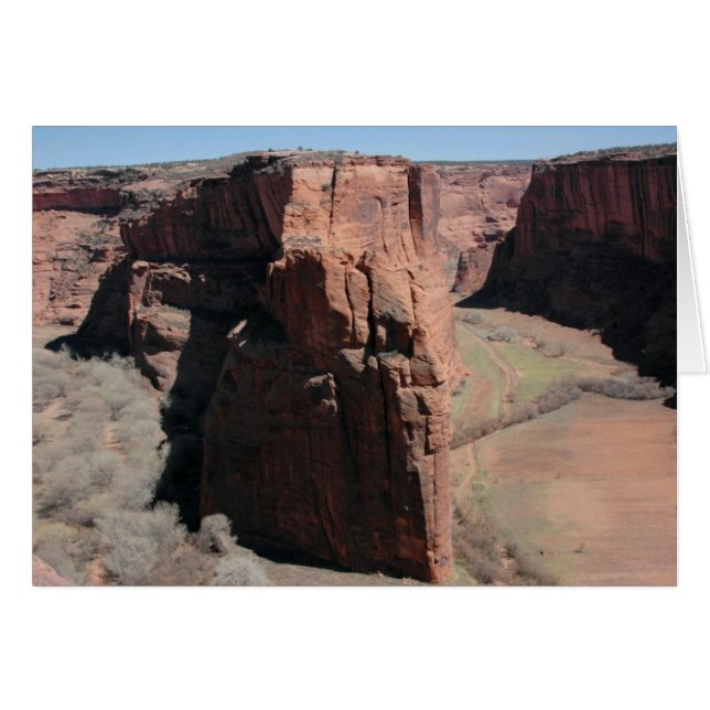 Canyon de Chelly Blank Card Hälsningskort (Framsidan Horizontal)